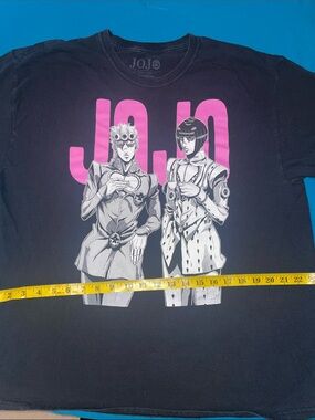 Hot Topic Black Tee with Pink JOJO Graphic